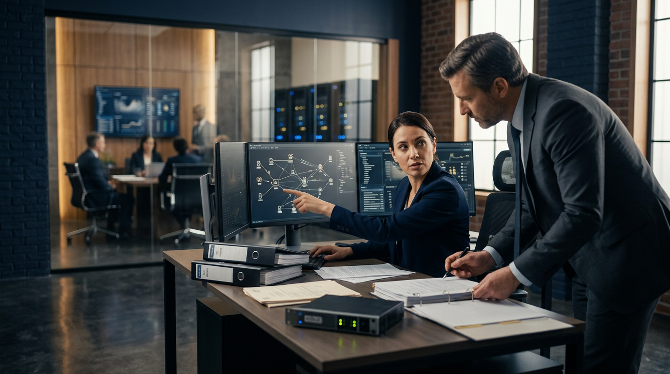 Legal team reviewing evidence under California cryptocurrency fraud reporting requirements on digital monitors. Legal team reviewing evidence under California cryptocurrency fraud reporting requirements on digital monitors.