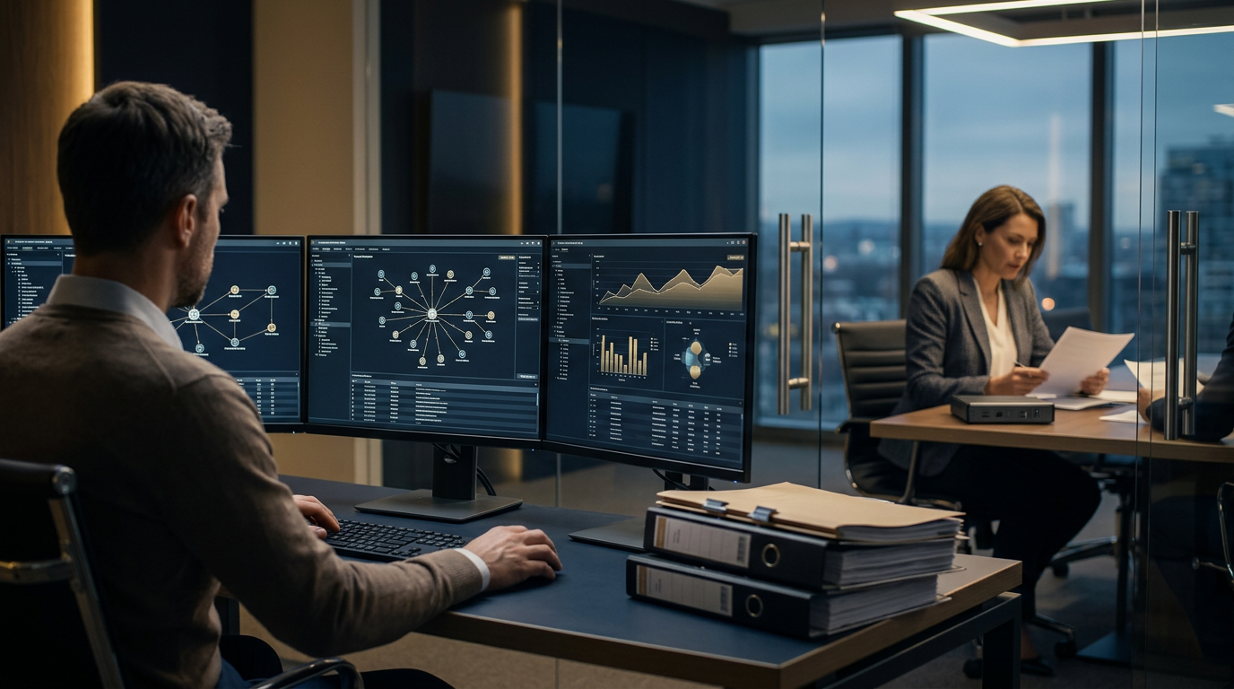 A financial investigator preparing legal documentation for a chargeback crypto purchase claim.