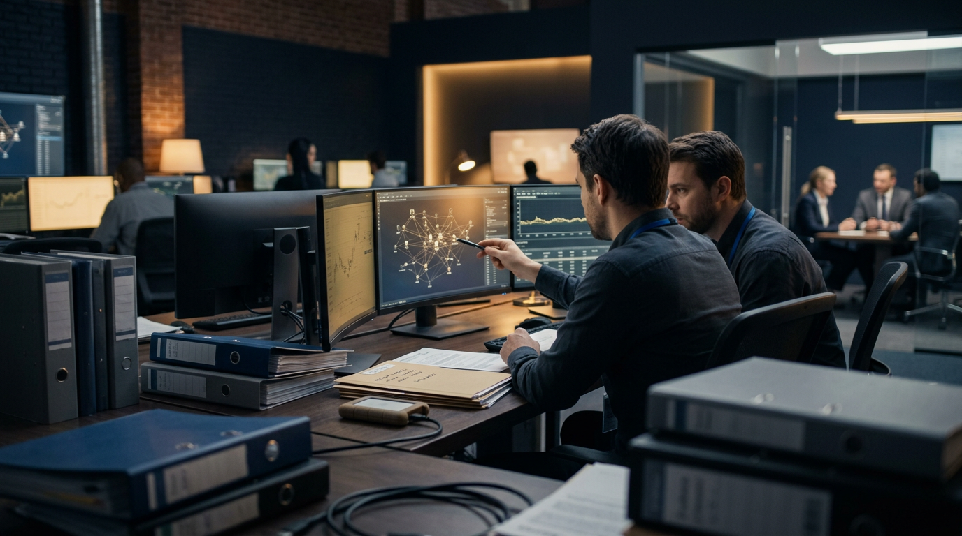 Blockchain forensic analyst tracing stolen cryptocurrency transactions across exchanges and mixers — crypto ponzi scheme inve Blockchain forensic analyst tracing stolen cryptocurrency transactions across exchanges and mixers — crypto ponzi scheme inve