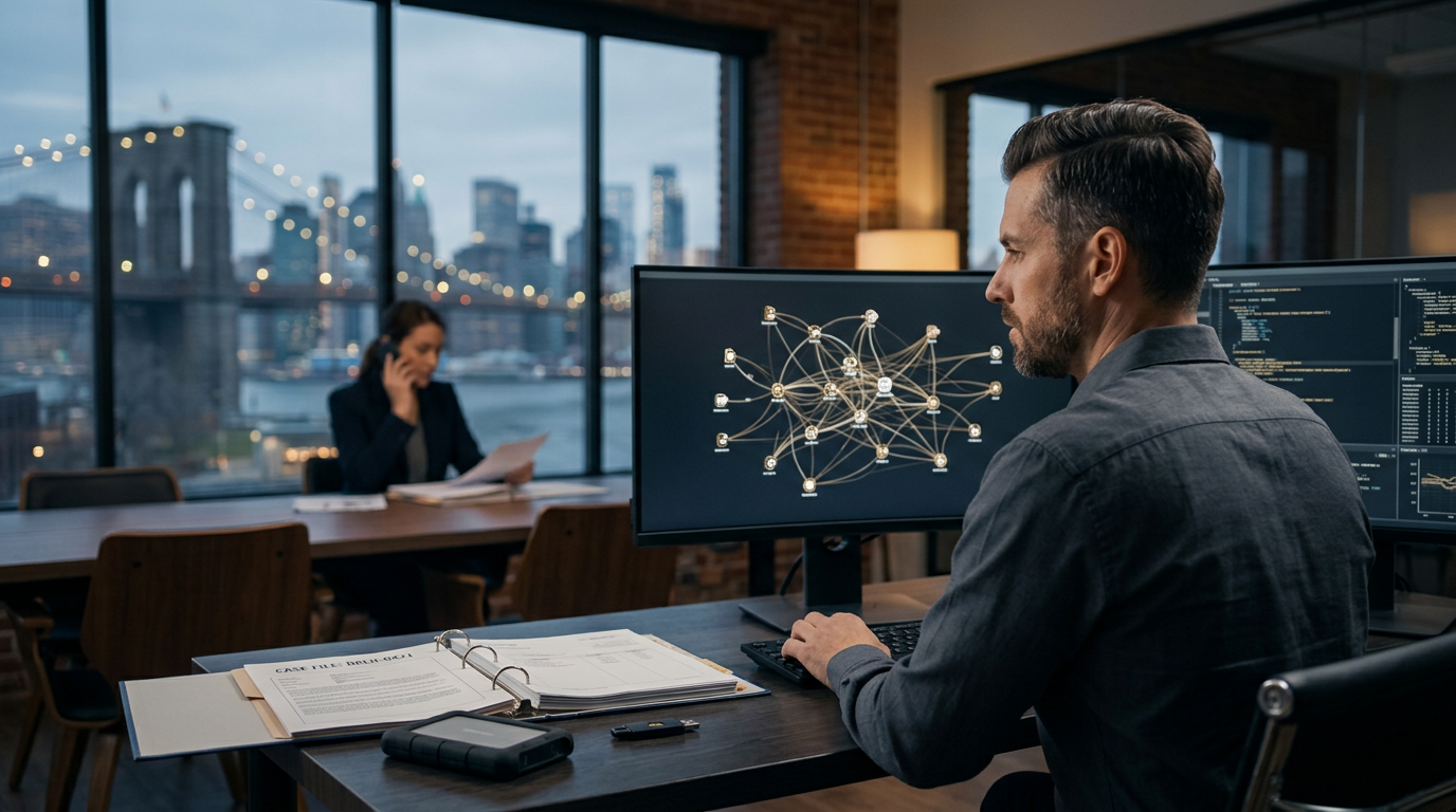 Blockchain investigators analyzing transaction flow for a crypto recovery near me Brooklyn client case. Blockchain investigators analyzing transaction flow for a crypto recovery near me Brooklyn client case.
