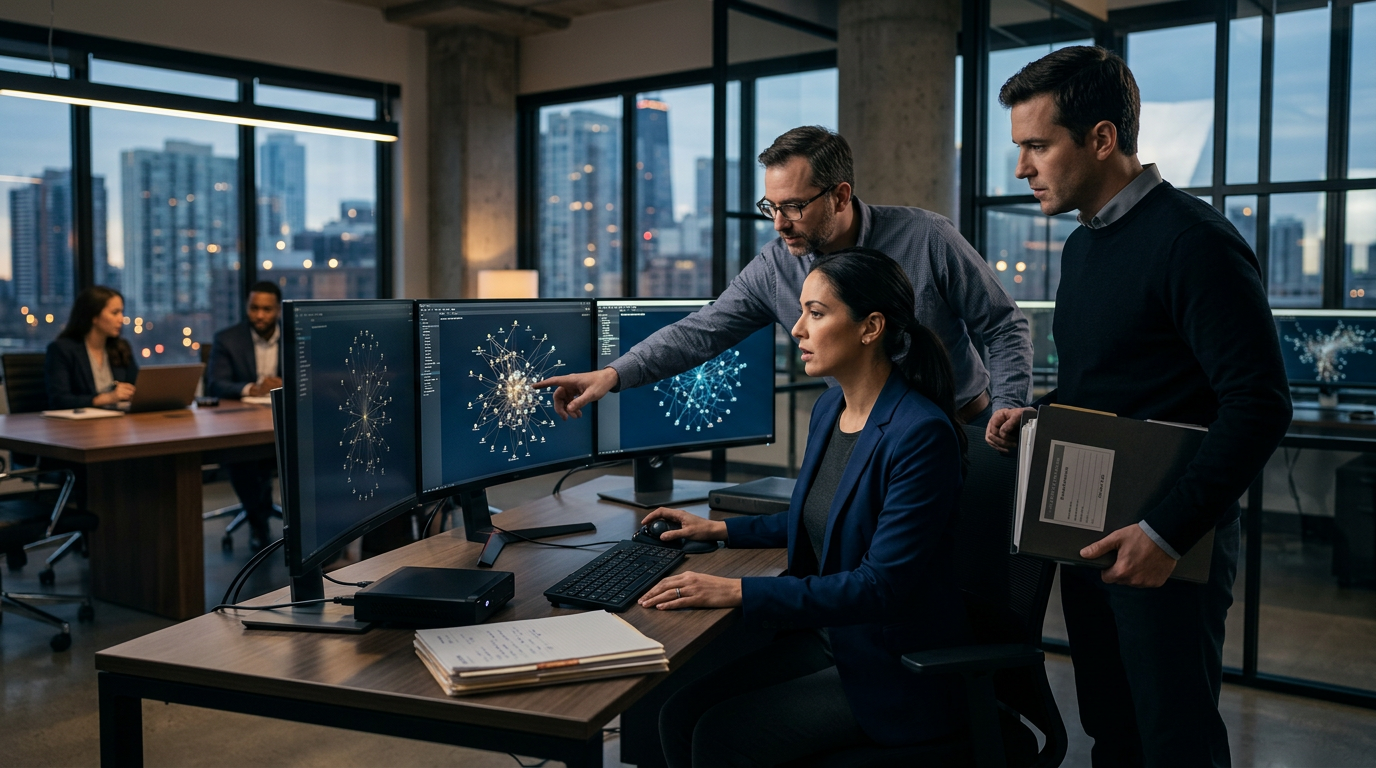 A forensic analyst analyzing blockchain transaction charts for a crypto recovery service Chicago case. A forensic analyst analyzing blockchain transaction charts for a crypto recovery service Chicago case.