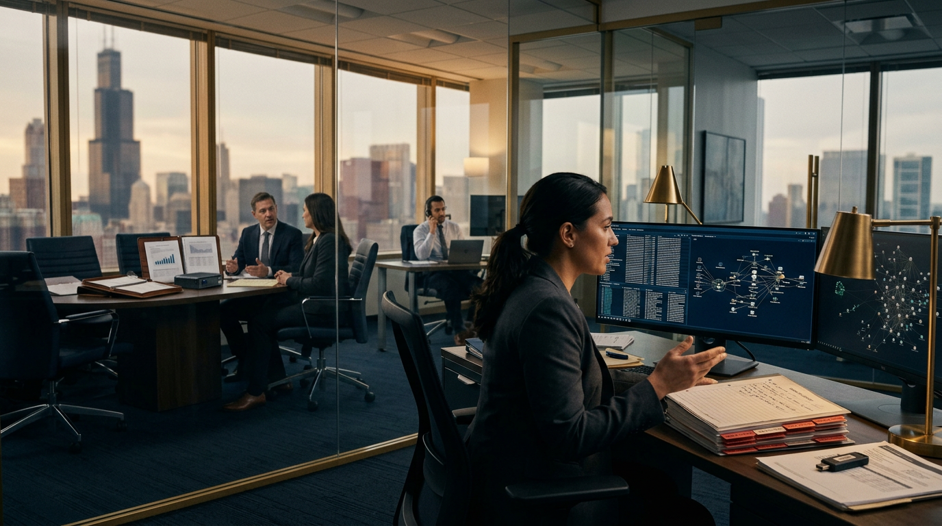 Aegis Financial Forensics analysts collaborating on a cryptocurrency fraud tracing case — crypto recovery service Chicago inv Aegis Financial Forensics analysts collaborating on a cryptocurrency fraud tracing case — crypto recovery service Chicago inv