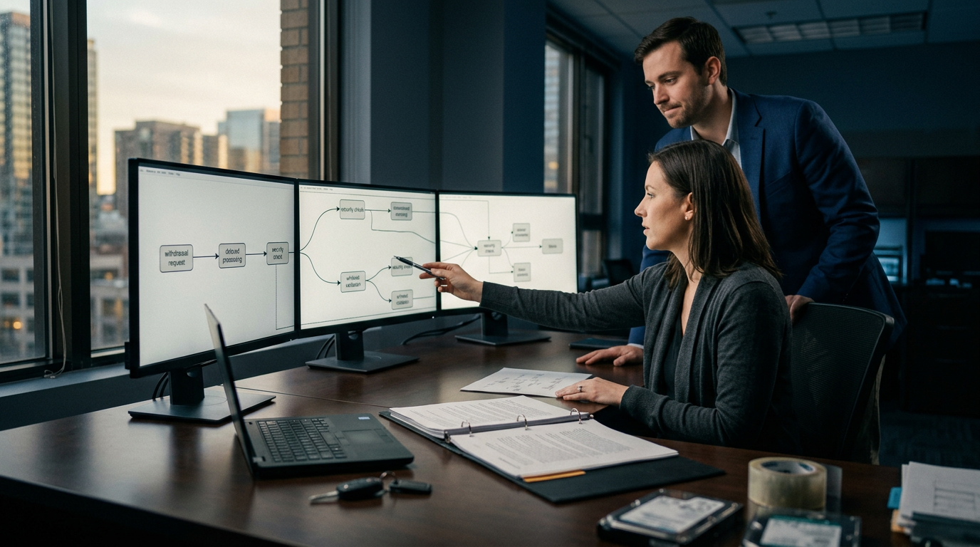 Confidential consultation between a crypto fraud victim and a blockchain forensics analyst — exchange withdrawal whitelist in