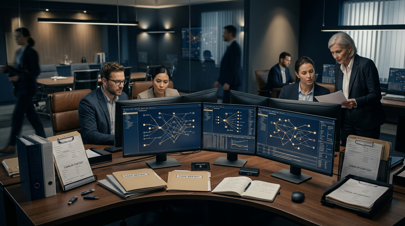 A blockchain analyst reviewing wallet approvals after a fake airdrop scam exploit A blockchain analyst reviewing wallet approvals after a fake airdrop scam exploit