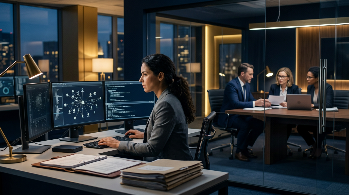 A legal team analyzing forensic blockchain reports to calculate how much does a crypto asset freezing application cost A legal team analyzing forensic blockchain reports to calculate how much does a crypto asset freezing application cost
