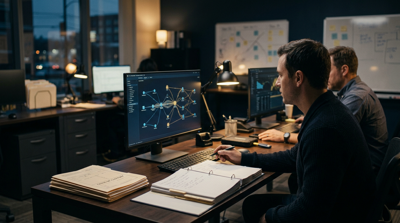 Global cross-jurisdictional cryptocurrency tracing network illustration across exchanges — New Hampshire cryptocurrency fraud