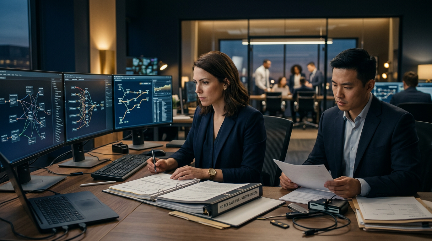 Legal document analysis detailing North Dakota cryptocurrency fraud reporting requirements for forensic teams. Legal document analysis detailing North Dakota cryptocurrency fraud reporting requirements for forensic teams.