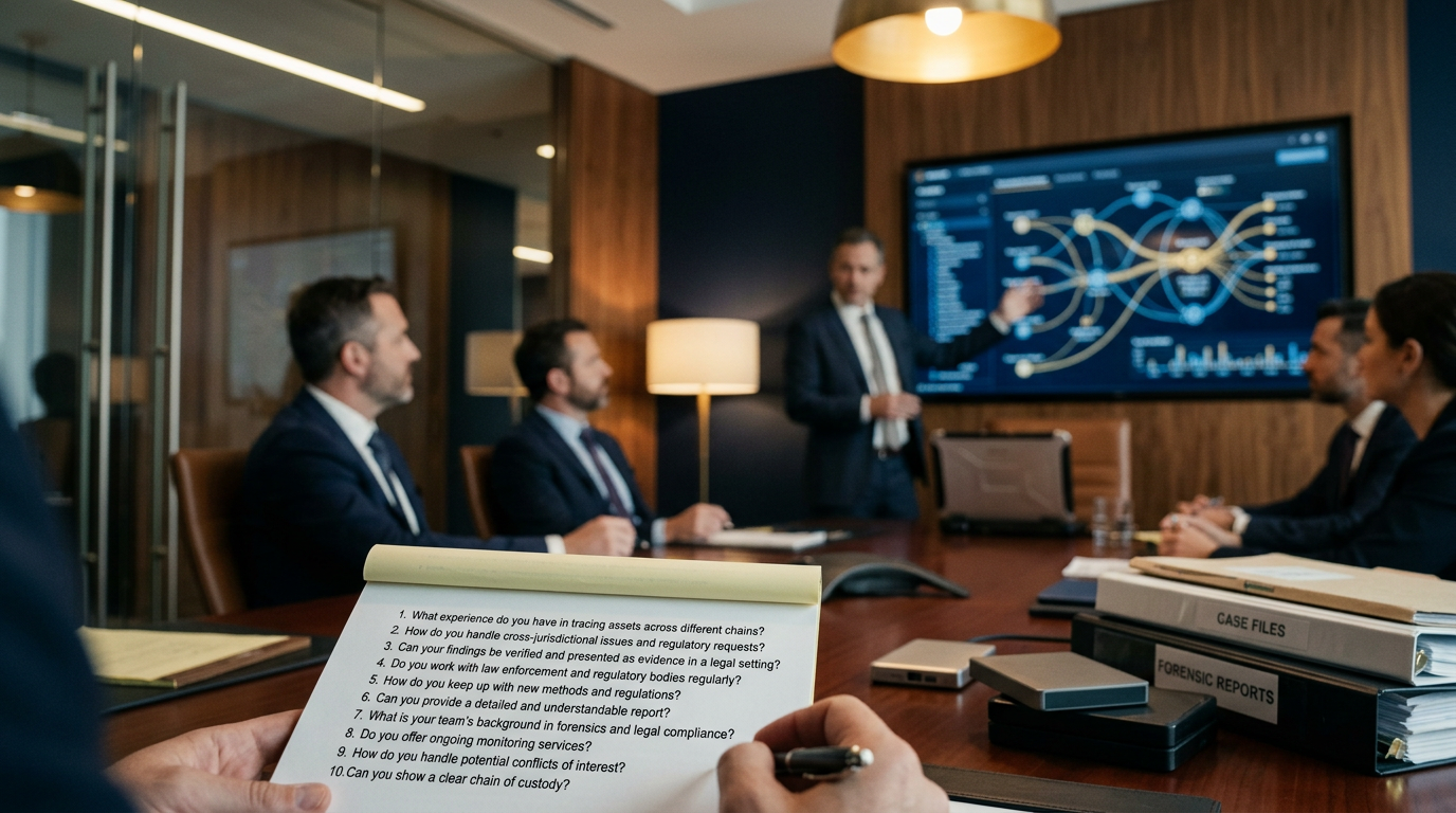 Sealed evidence-grade blockchain forensic report portfolio prepared for recovery counsel — questions to ask a blockchain fore Sealed evidence-grade blockchain forensic report portfolio prepared for recovery counsel — questions to ask a blockchain fore