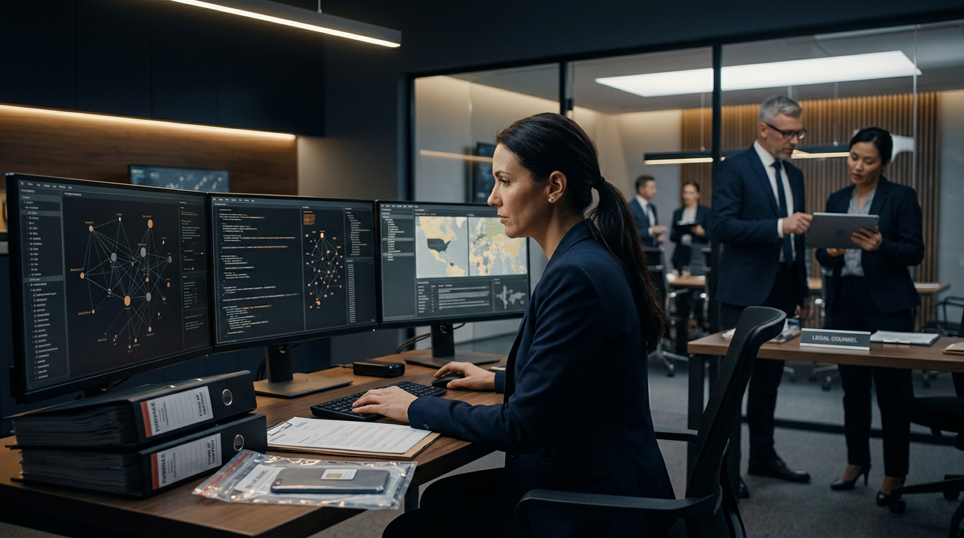 Forensic analyst examining phone carrier logs and blockchain transactions after a sim swap crypto theft incident. Forensic analyst examining phone carrier logs and blockchain transactions after a sim swap crypto theft incident.