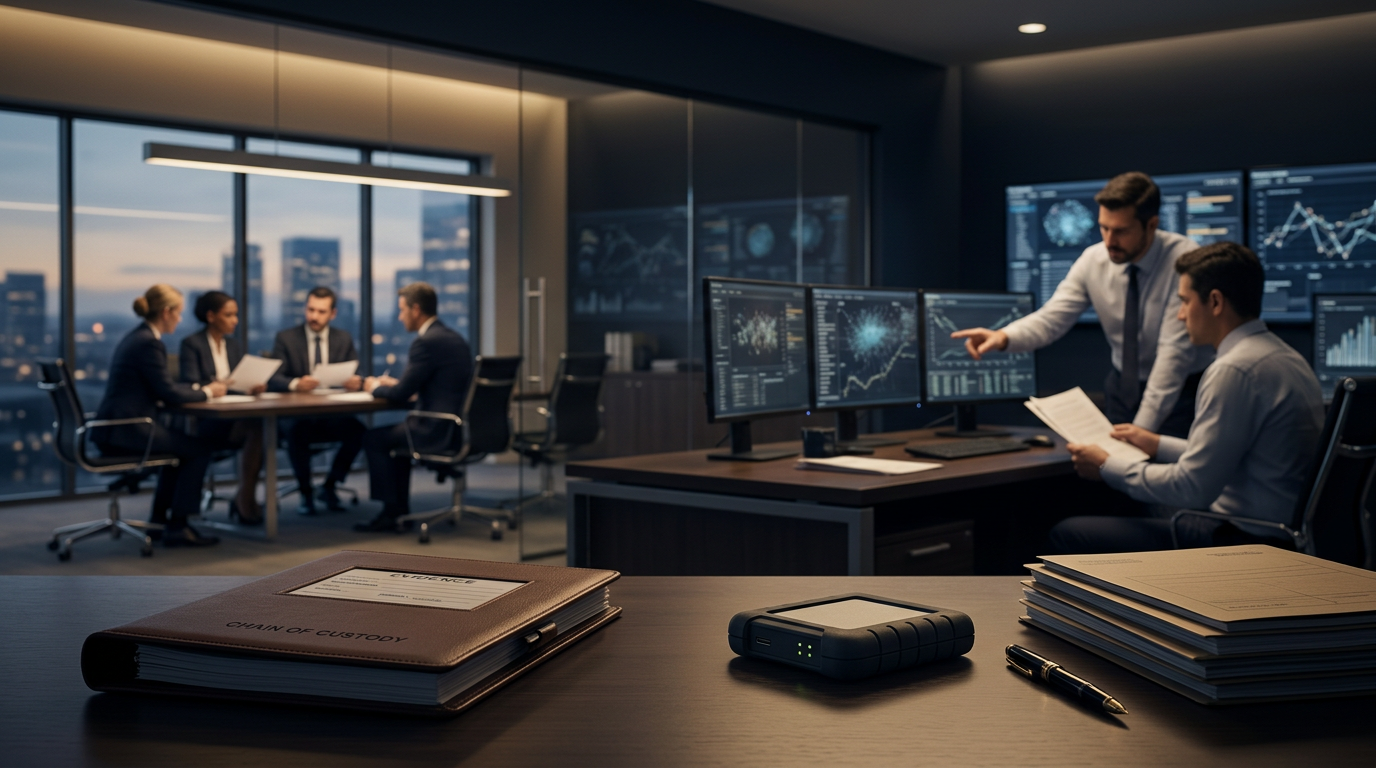 A digital forensics expert establishing what is chain of custody for cryptocurrency evidence in a legal setting. A digital forensics expert establishing what is chain of custody for cryptocurrency evidence in a legal setting.