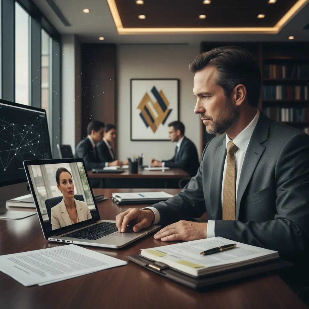 Private confidential consultation between Aegis analyst and individual crypto fraud victim reviewing case evidence