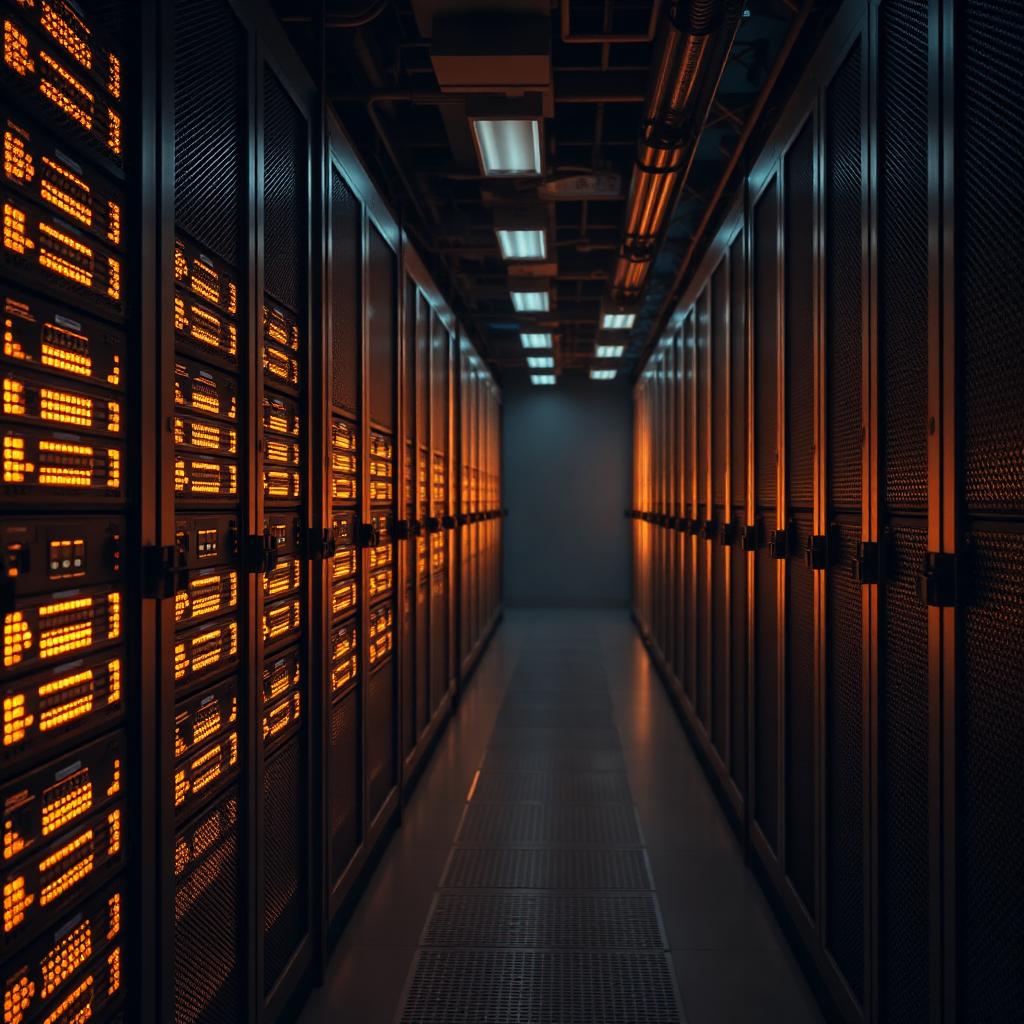 Secure encrypted evidence storage racks used by Aegis Financial Forensics for blockchain investigation chain of custody